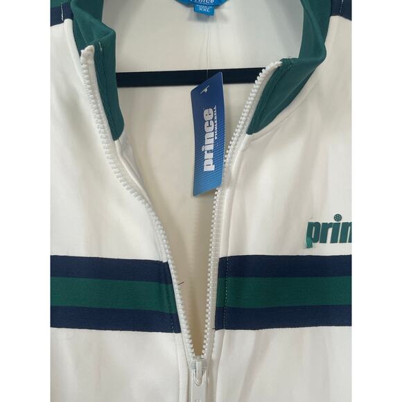 NWT  Prince Pickleball Men's Zip-Front Track Jacket Cream XXL - Picture 5 of 9